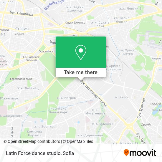 Latin Force dance studio map
