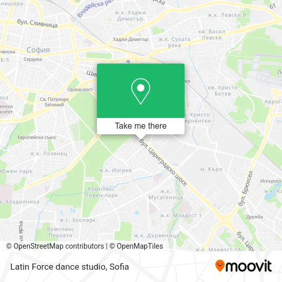 Карта Latin Force dance studio