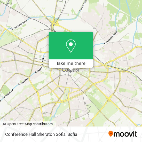 Conference Hall Sheraton Sofia map