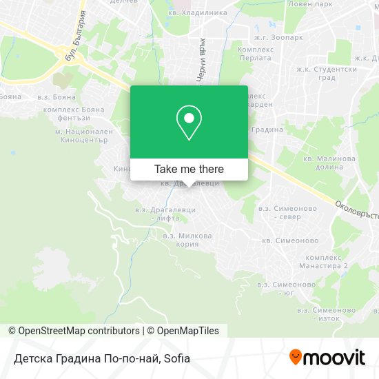 Карта Детска Градина По-по-най