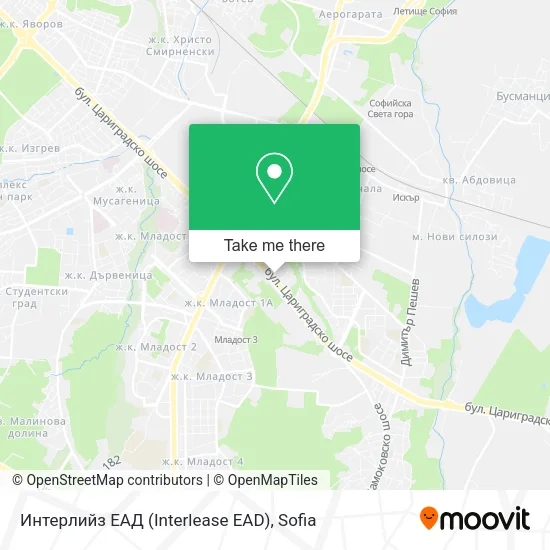 Карта Интерлийз ЕАД (Interlease EAD)