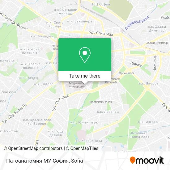 Карта Патоанатомия МУ София