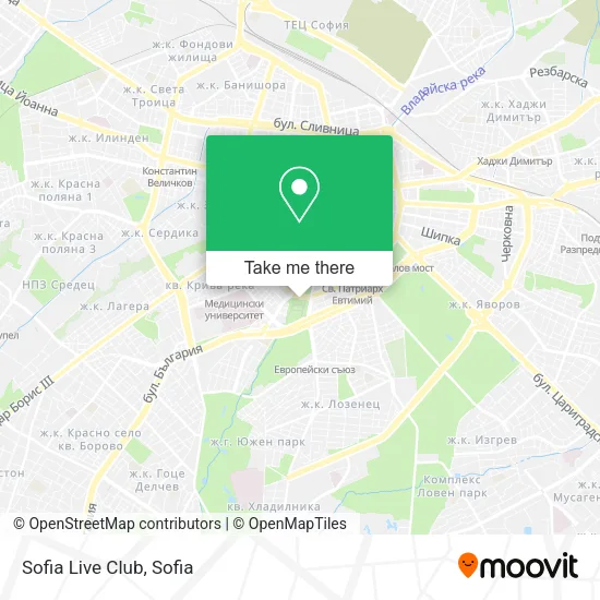Карта Sofia Live Club