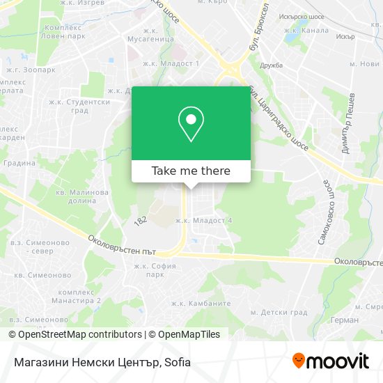 Магазини Немски Център map