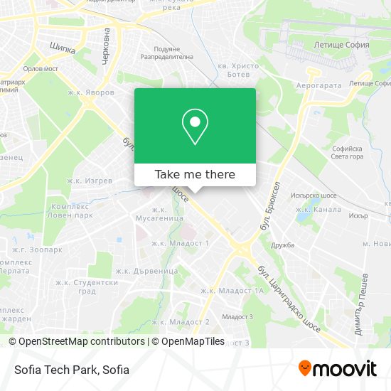 Sofia Tech Park map