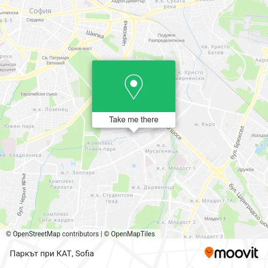 Карта Паркът при КАТ