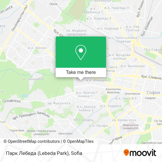 Карта Парк Лебеда (Lebeda Park)