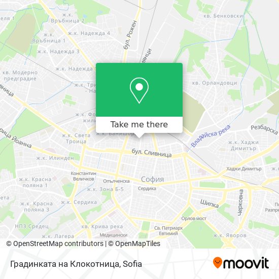 Градинката на Клокотница map