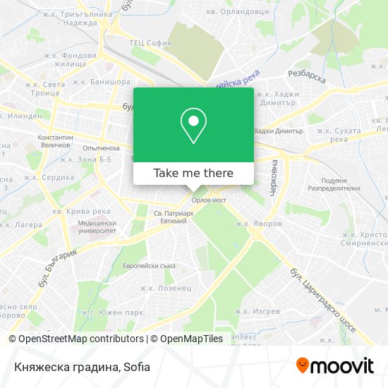 Княжеска градина map