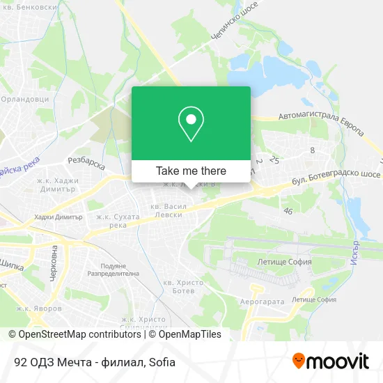 Карта 92 ОДЗ Мечта - филиал