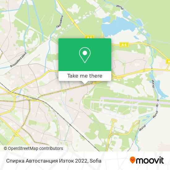 Спирка Автостанция Изток 2022 map