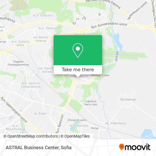 ASTRAL Business Center map