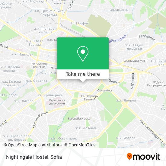 Nightingale Hostel map