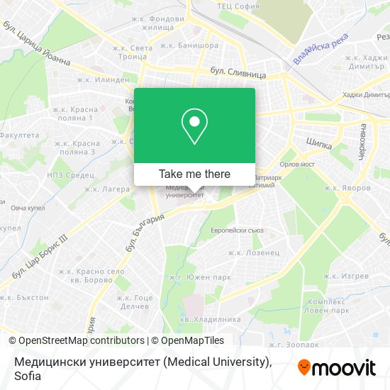 Медицински университет (Medical University) map