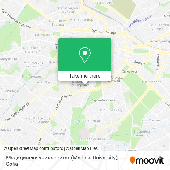 Карта Медицински университет (Medical University)