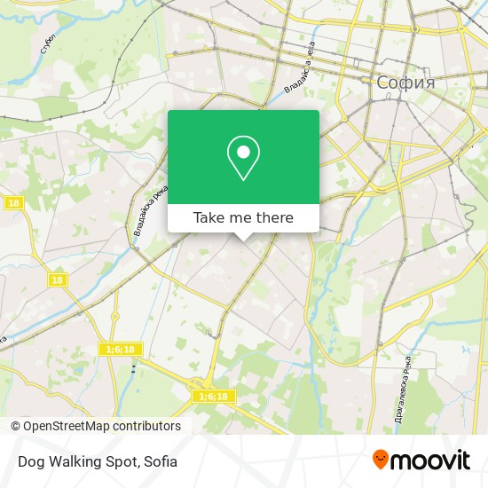 Dog Walking Spot map