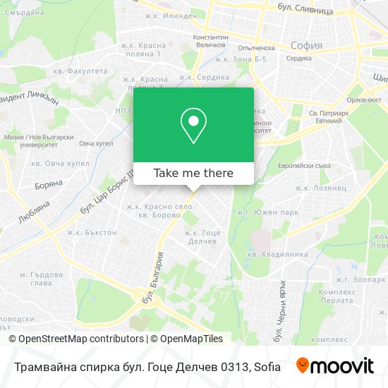 Трамвайна спирка  бул. Гоце Делчев  0313 map