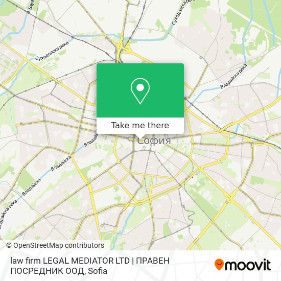 law firm LEGAL MEDIATOR LTD |  ПРАВЕН ПОСРЕДНИК  ООД map