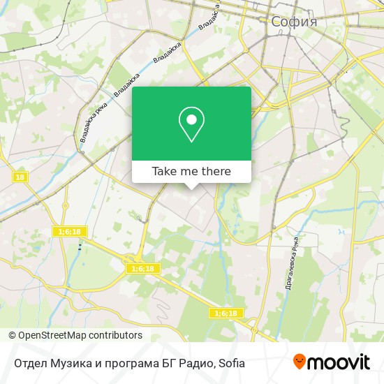 Отдел  Музика и програма БГ Радио map