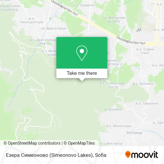 Карта Езера Симеоново (Simeonovo Lakes)