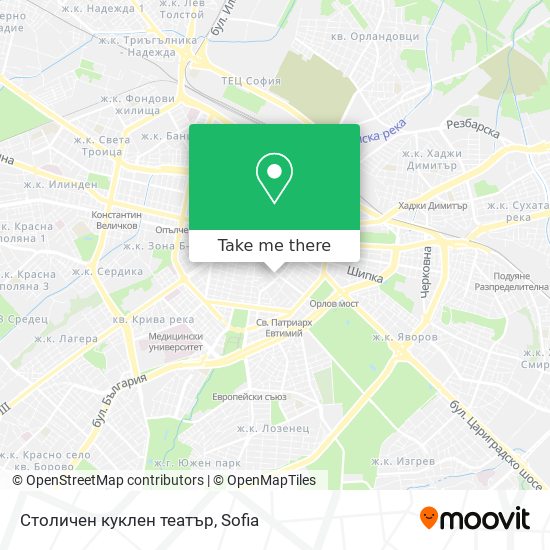 Столичен куклен театър map