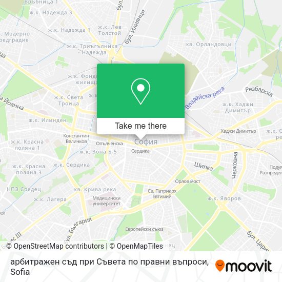 арбитражен съд при Съвета по правни въпроси map