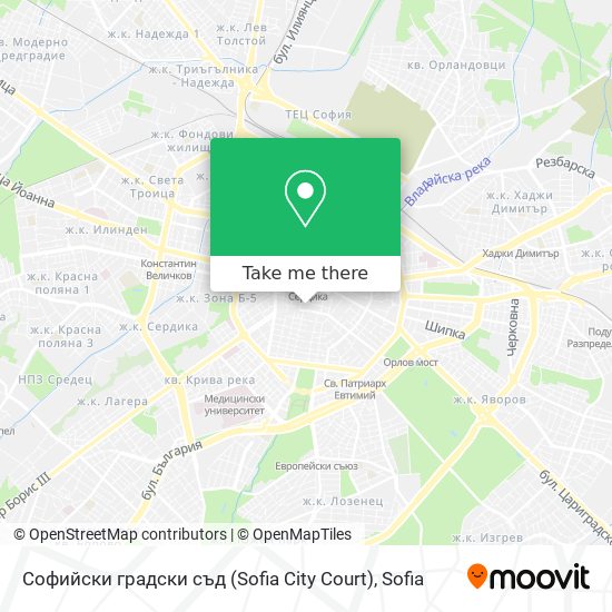 Карта Софийски градски съд (Sofia City Court)