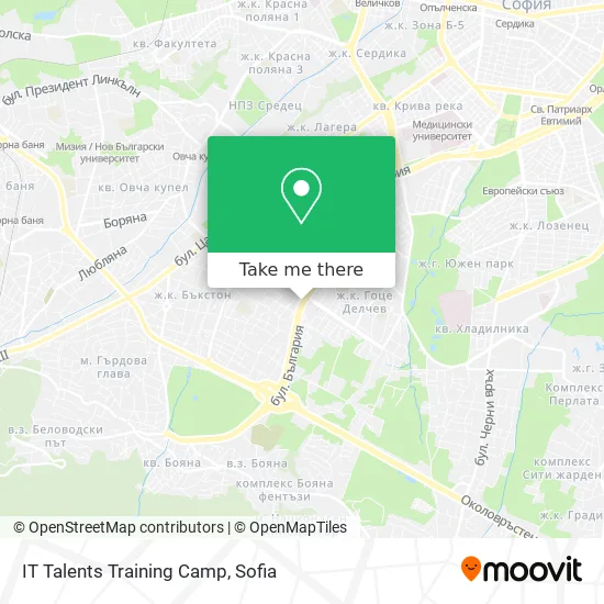 Карта IT Talents Training Camp