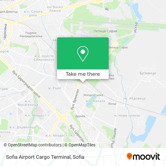 Sofia Airport Cargo Terminal map