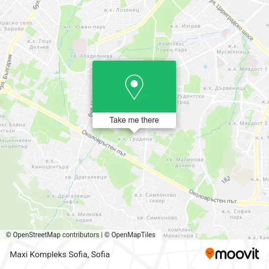 Карта Maxi Kompleks Sofia