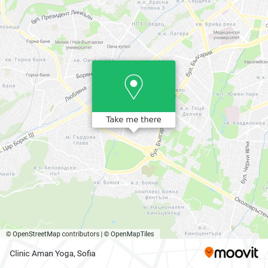 Clinic Aman Yoga map