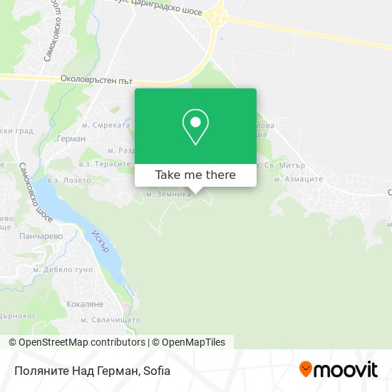 Поляните Над Герман map