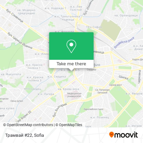 Трамвай #22 map