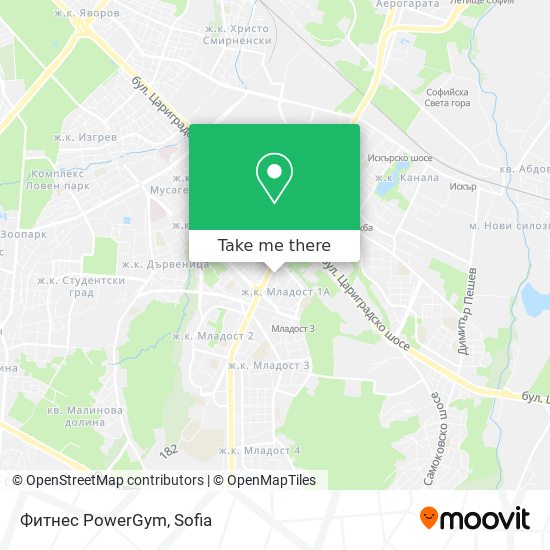 Фитнес PowerGym map