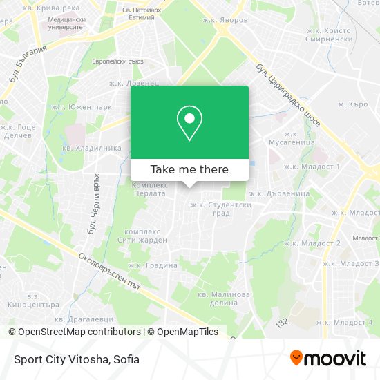 Карта Sport City Vitosha