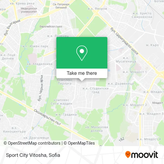 Карта Sport City Vitosha
