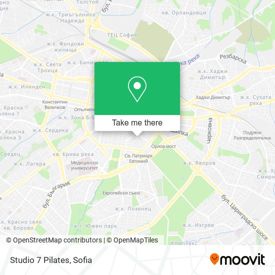Карта Studio 7 Pilates
