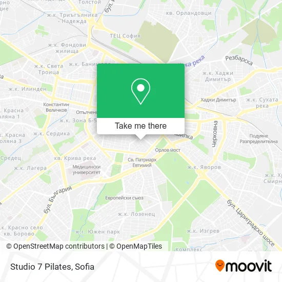 Карта Studio 7 Pilates
