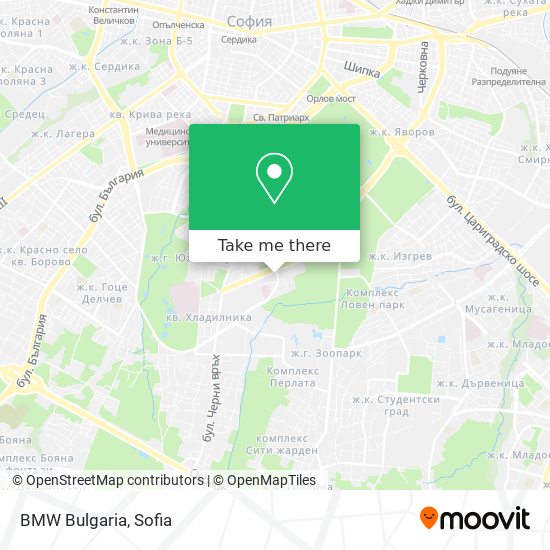 BMW Bulgaria map