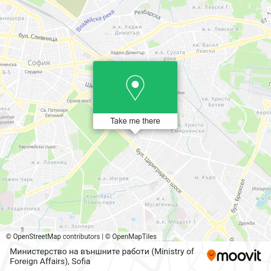 Карта Министерство на външните работи (Ministry of Foreign Affairs)