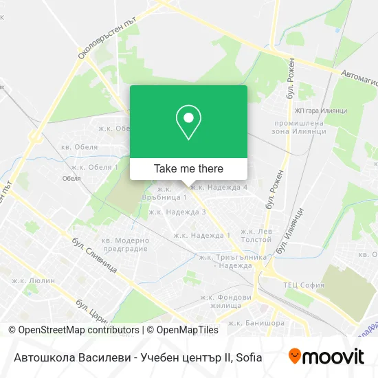 Карта Автошкола Василеви - Учебен център II