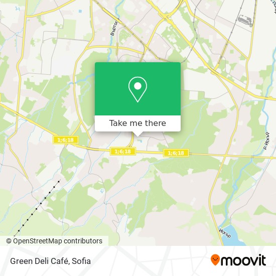Green Deli Café map