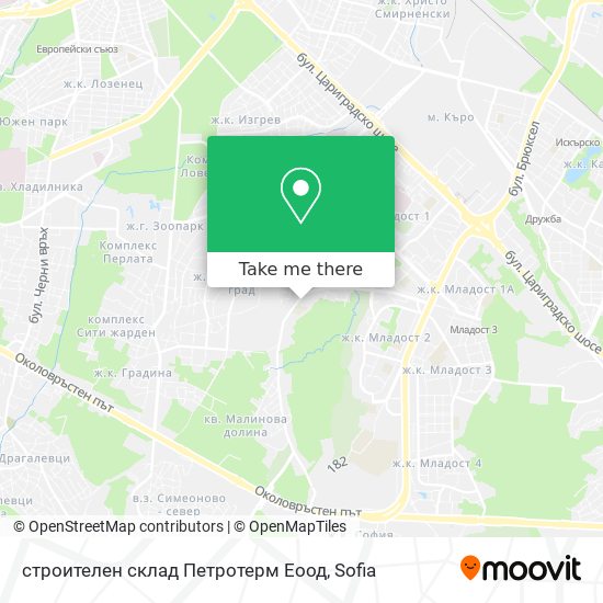 Карта строителен склад  Петротерм Еоод