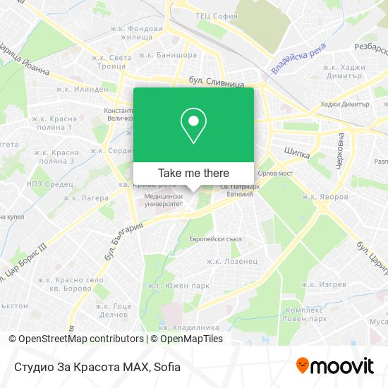 Карта Студио За Красота MAX