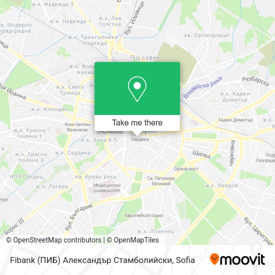 Карта Fibank (ПИБ)  Александър Стамболийски