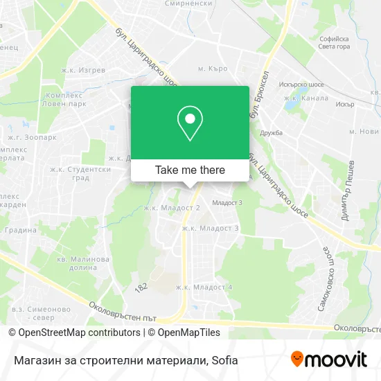 Карта Магазин за строителни материали