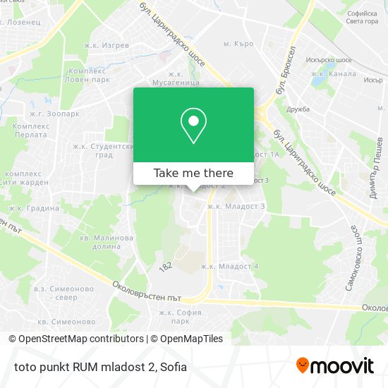 toto punkt RUM mladost 2 map