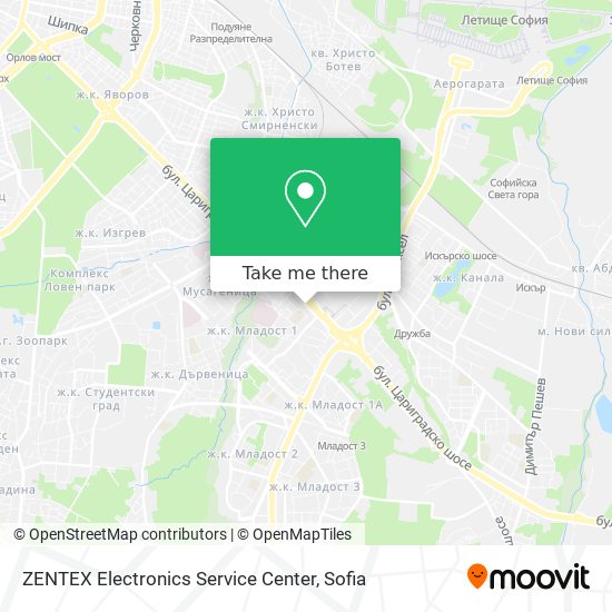 ZENTEX Electronics Service Center map