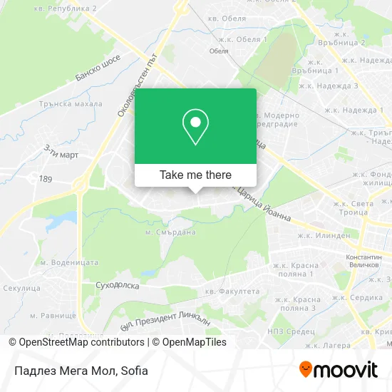 Карта Падлез Мега Мол