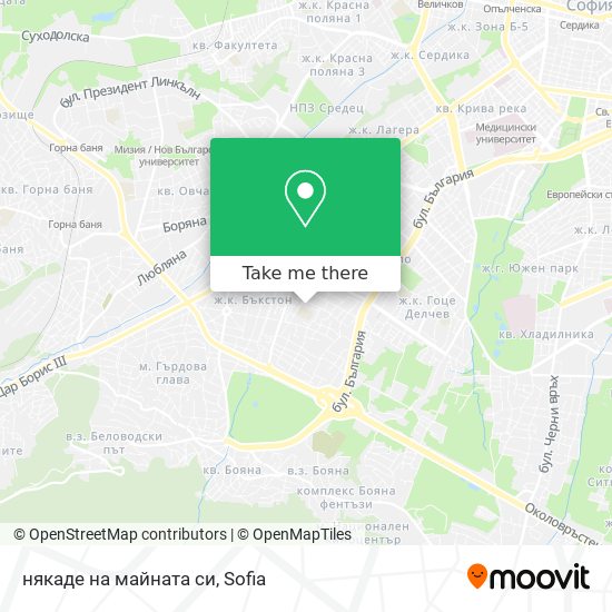 някаде на майната си map
